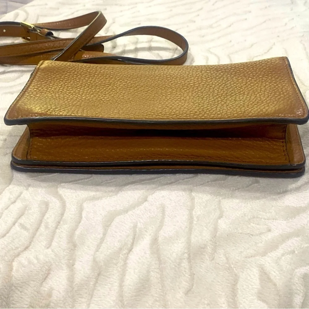 TORY BURCH T Small Bombe Crossbody Bark Brown Bag